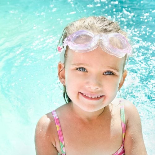 learning to swim at bear paddle swim school